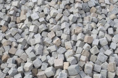 Birçok granit döşeme closeup kazık