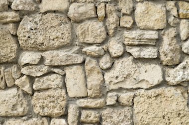 Eski kabartma kireçtaşı duvar yakın çekim