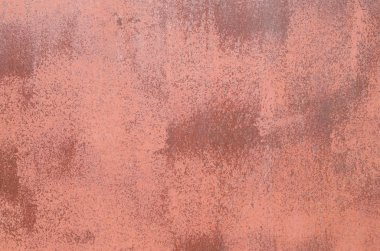 Eski metal paslı kırmızı boyalı yüzey