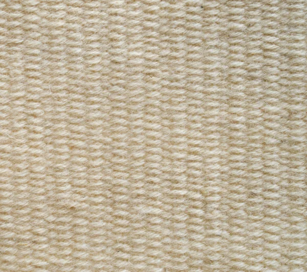 New Woven Ecru Woolen Rug Closeu — Stock Photo, Image