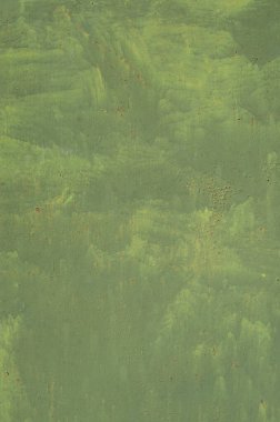 Eski yeşil paslı metal kapı. Yakın çekim.