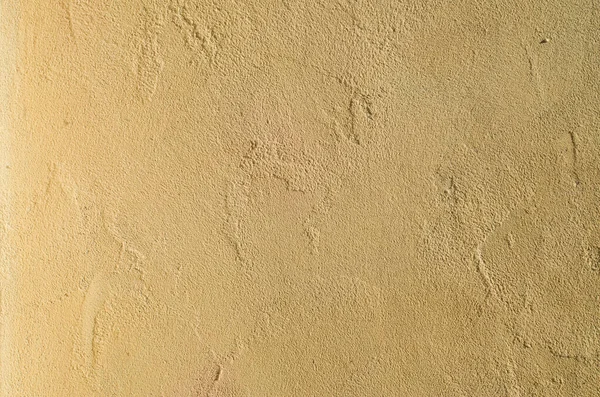 Νέο Κίτρινο Ζωγραφισμένο Ανάγλυφο Σοβά Τοίχο Closeup — Φωτογραφία Αρχείου