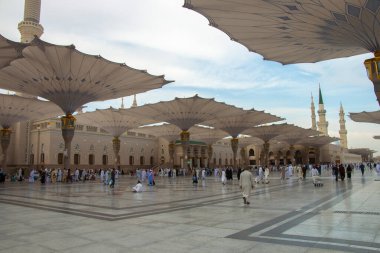 Medine / Suudi Arabistan - 11 Mayıs 2017: Peygamber Muhammed Camisi, El Mescid an Nabawi