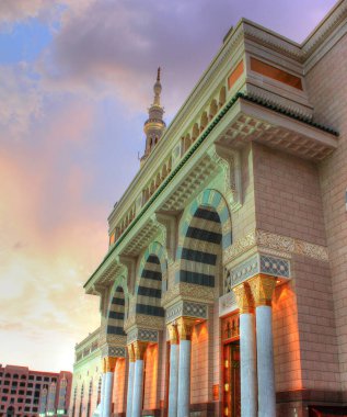 Medine / Suudi Arabistan - 28 Nisan 2013: Peygamber Muhammed Camisi, El Mescid an Nabawi - Umra ve Hac müslümanların kutsal topraklarına Yolculuk