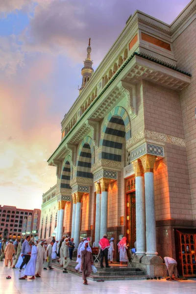 Medina Arabia Saudita Abr 2013 Mezquita Profeta Mahoma Masjid Nabawi — Foto de Stock