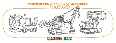 İnşaat malzemeleri hazır. Boyama kitabı