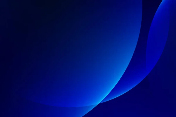 Abstract Licht Blauwe Curve Grafiek Donkere Achtergrond Kopieer Ruimte Compositie — Stockvector