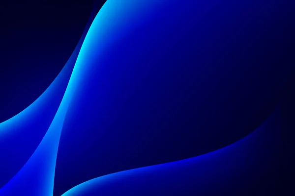 Gráfico Curva Azul Claro Abstracto Sobre Fondo Oscuro Composición Del — Archivo Imágenes Vectoriales