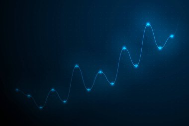 Mavi soyut arkaplan vektörünün grafiği.