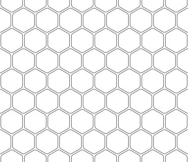 Kusursuz desenli altıgen, düzenlenebilir..