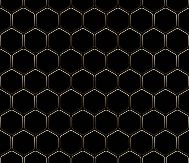 Siyah arkaplanda kusursuz deco altın gradyan çizgisi.