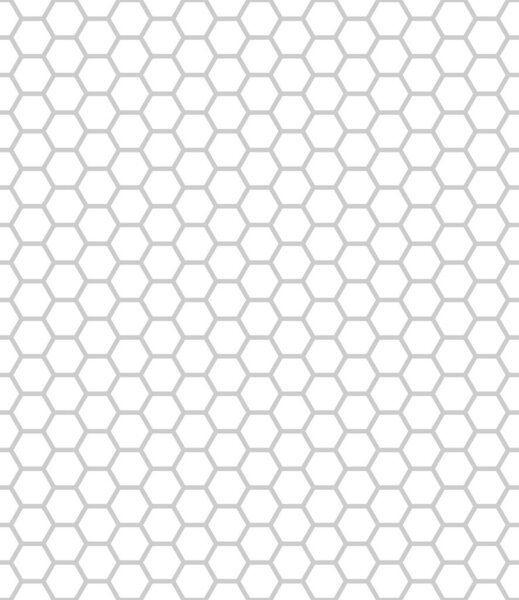 Шестиугольник бесшовный образец. Медовые соты серого цвета повторяющиеся на белом фоне
.