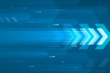 Ok hızı soyut mavi arkaplan, iletişim veri aktarım teknolojisi kavramı.