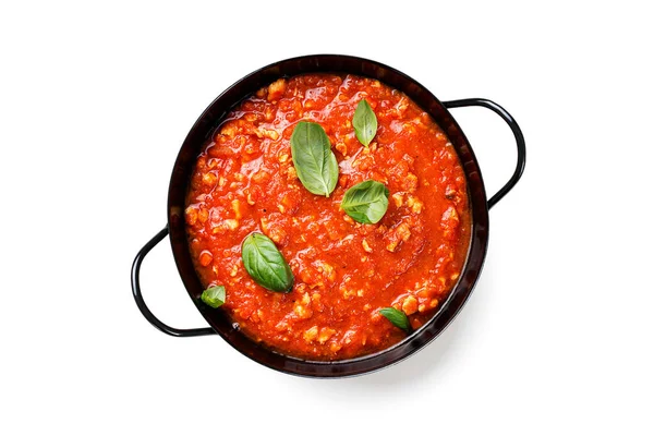 Traditionelle Italienische Bolognese Sauce Mit Hühnerfleisch Für Pasta Oder Spaghetti — Stockfoto