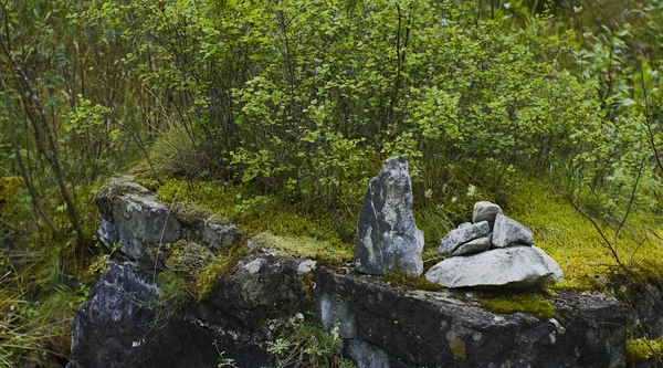平衡禅石堆 — 图库照片