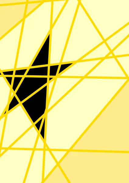 Fundo Amarelo Futurista Abstrato — Vetor de Stock