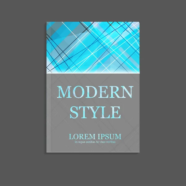 şık renkli kitap kapağı şablonu, vektör, illüstrasyon