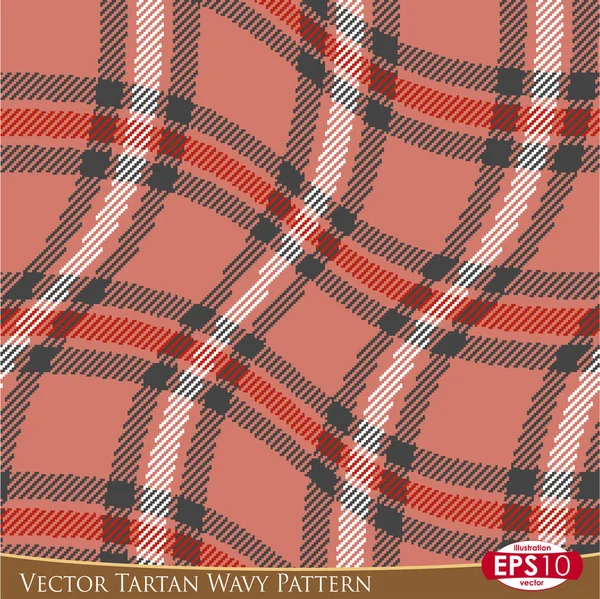 Modèle vectoriel ondulé de tartan — Image vectorielle