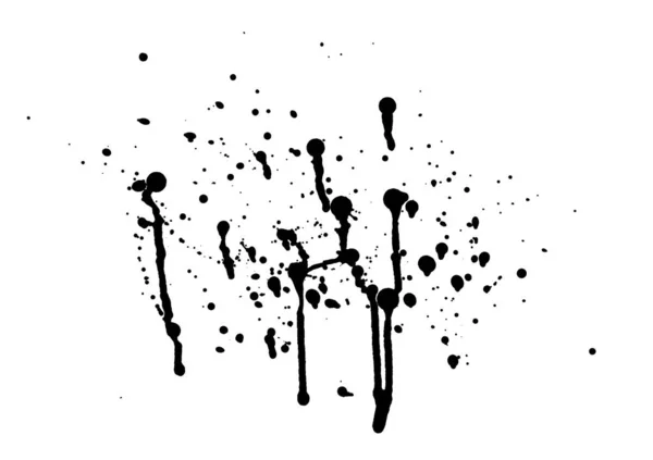Чернильный Брызг Черно Белая Иллюстрация Стиле Грэмми — стоковое фото