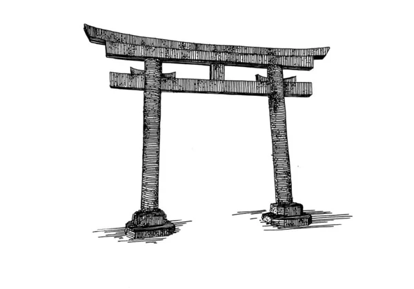 Brama Japonii 1c — Zdjęcie stockowe