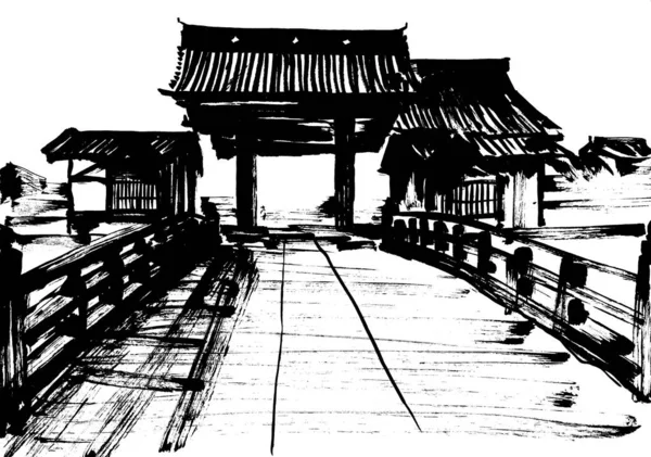 Japanischer Tempel ib a — Stockfoto