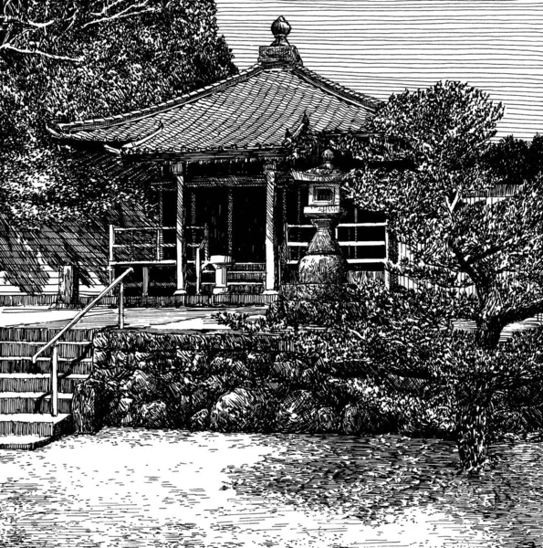 Japońska Świątynia G — Zdjęcie stockowe
