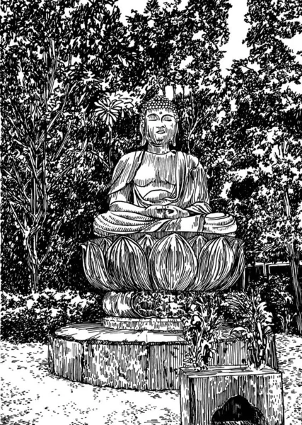 Buda de pedra — Fotografia de Stock