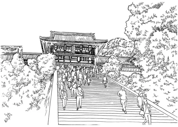 Escadas do templo — Fotografia de Stock