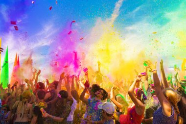 Kazakhstan, Almaty 2015 - festival FourE, holi fest