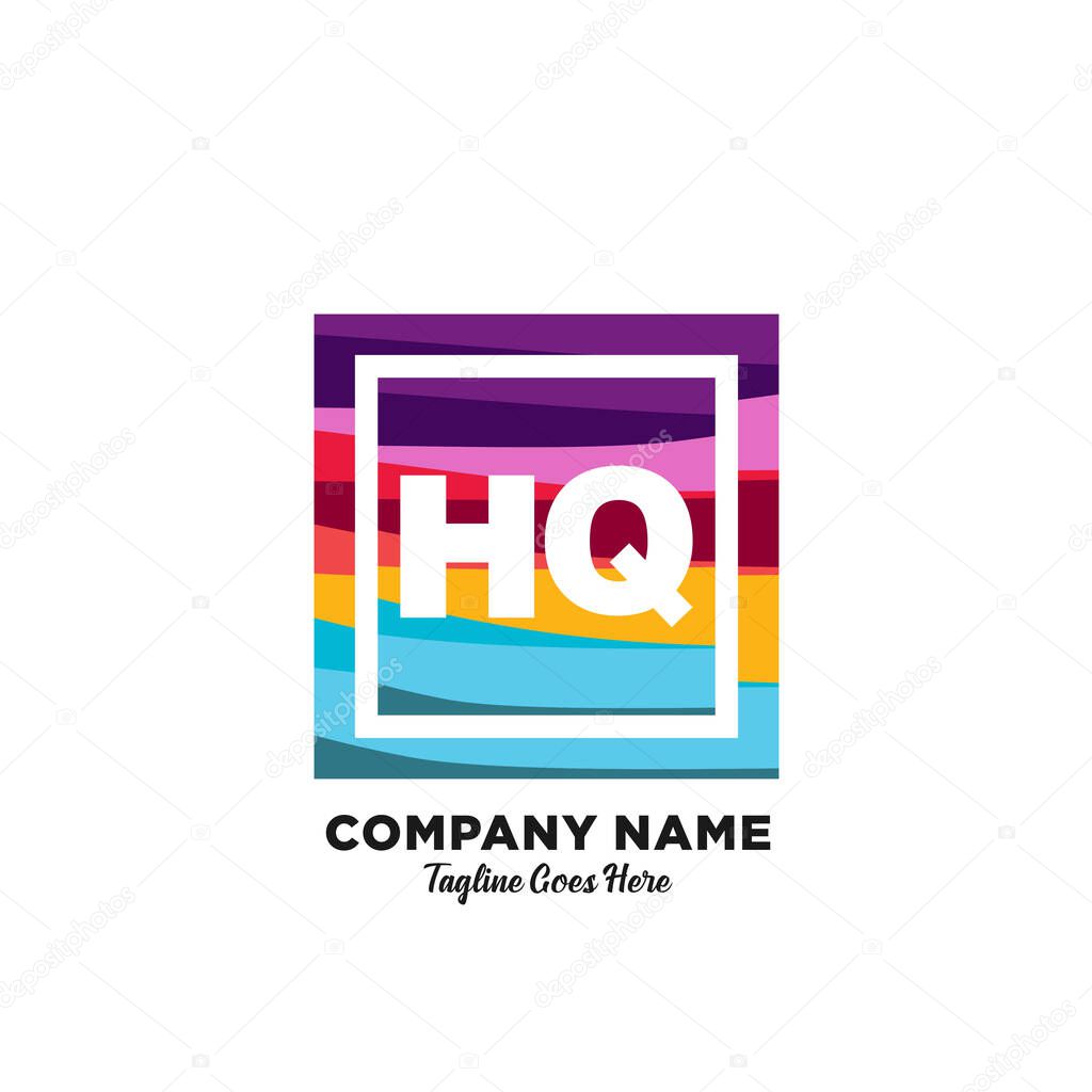 initial logo With Colorful template vector.