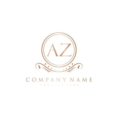 Kraliyet Lüks Logo Şablonu ile Harflerin Baş harfleri