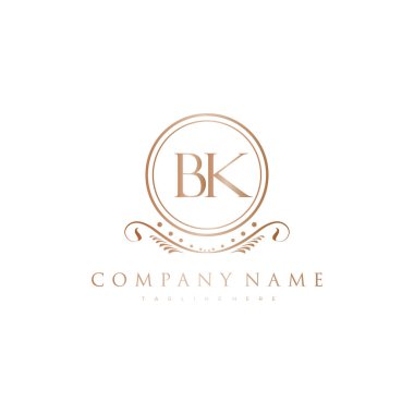 Kraliyet Lüks Logo Şablonu ile Harflerin Baş harfleri