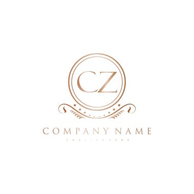 Kraliyet Lüks Logo Şablonu ile Harflerin Baş harfleri