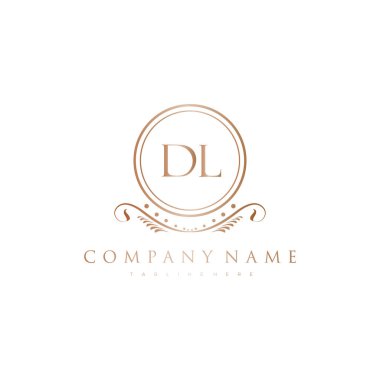 Kraliyet Lüks Logo Şablonu ile Harflerin Baş harfleri