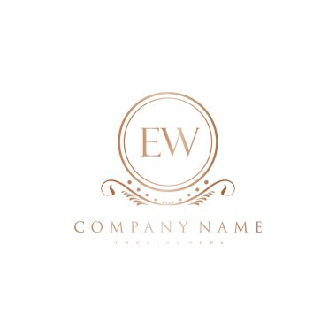 Kraliyet Lüks Logo Şablonu ile Harflerin Baş harfleri