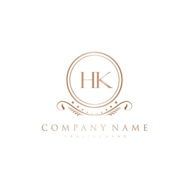 Kraliyet Lüks Logo Şablonu ile Harflerin Baş harfleri