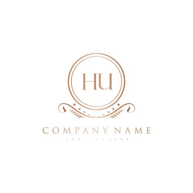 Kraliyet Lüks Logo Şablonu ile Harflerin Baş harfleri