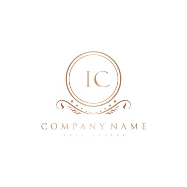 Kraliyet Lüks Logo Şablonu ile Harflerin Baş harfleri