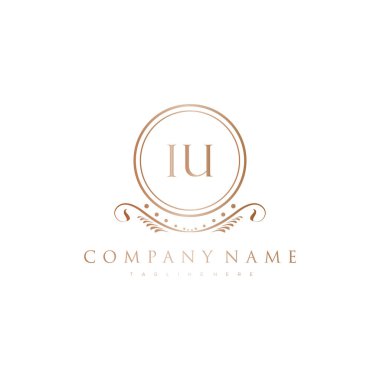 Kraliyet Lüks Logo Şablonu ile Harflerin Baş harfleri