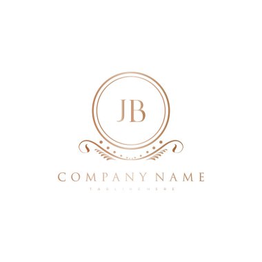 Kraliyet Lüks Logo Şablonu ile Harflerin Baş harfleri