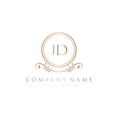 Kraliyet Lüks Logo Şablonu ile Harflerin Baş harfleri