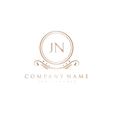 Kraliyet Lüks Logo Şablonu ile Harflerin Baş harfleri