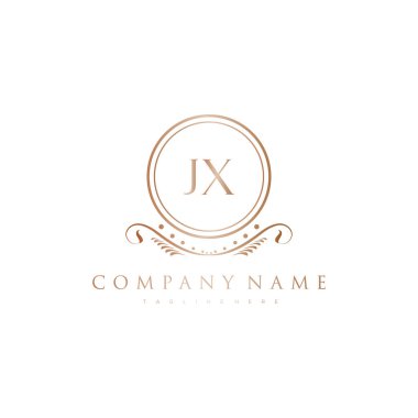 Kraliyet Lüks Logo Şablonu ile Harflerin Baş harfleri