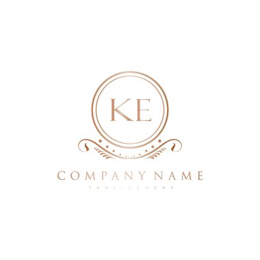 Kraliyet Lüks Logo Şablonu ile Harflerin Baş harfleri