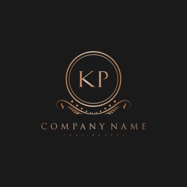 Kraliyet Lüks Logo Şablonu ile Harflerin Baş harfleri