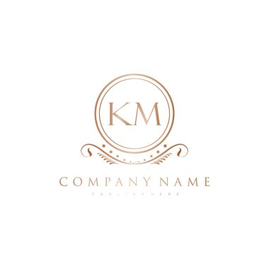 Kraliyet Lüks Logo Şablonu ile Harflerin Baş harfleri