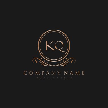 Kraliyet Lüks Logo Şablonu ile Harflerin Baş harfleri