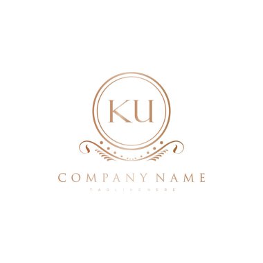 Kraliyet Lüks Logo Şablonu ile Harflerin Baş harfleri