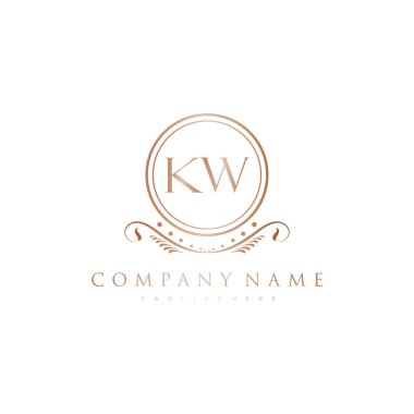 Kraliyet Lüks Logo Şablonu ile Harflerin Baş harfleri
