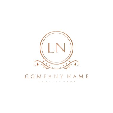 Kraliyet Lüks Logo Şablonu ile Harflerin Baş harfleri